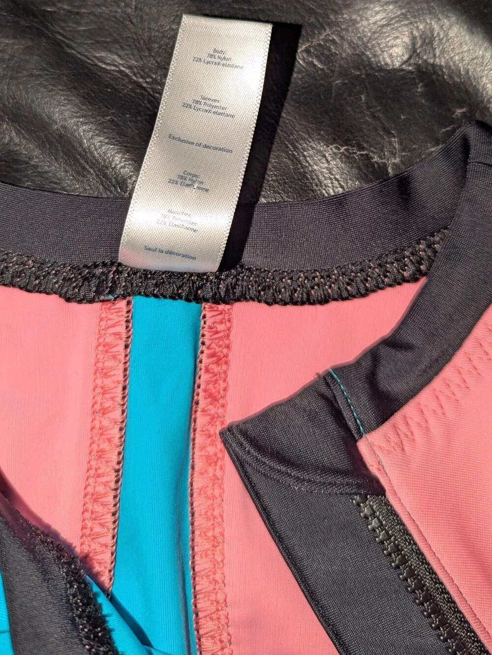 Ivivva Rashguard Pink Blue Black Colorblock Long sleeve Girl's Size 8